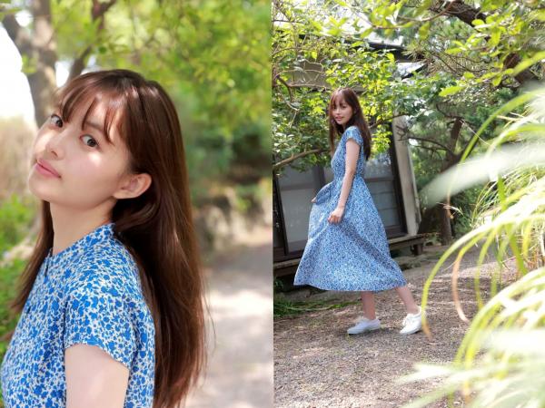    森日菜美 - PROTO STAR，身穿红白和服浴衣温婉动人，户外碎花裙装扮清新自然，展现治愈系灿烂笑容，元气满满的青春美少女写真合集第8张图片