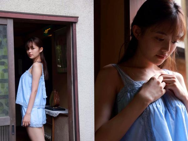    森日菜美 - PROTO STAR，身穿红白和服浴衣温婉动人，户外碎花裙装扮清新自然，展现治愈系灿烂笑容，元气满满的青春美少女写真合集第16张图片