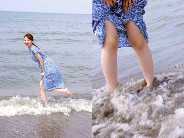    森日菜美 - PROTO STAR，身穿红白和服浴衣温婉动人，户外碎花裙装扮清新自然，展现治愈系灿烂笑容，元气满满的青春美少女写真合集第21张图片