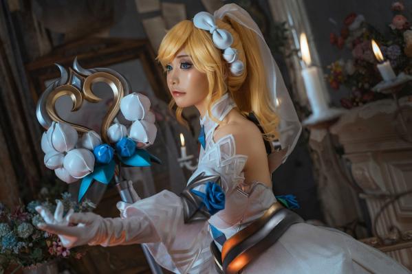    爆机少女喵小吉-水晶玫瑰主题Cosplay大尺度艺术写真，花丛间的梦幻诱惑与极致身材展现第27张图片