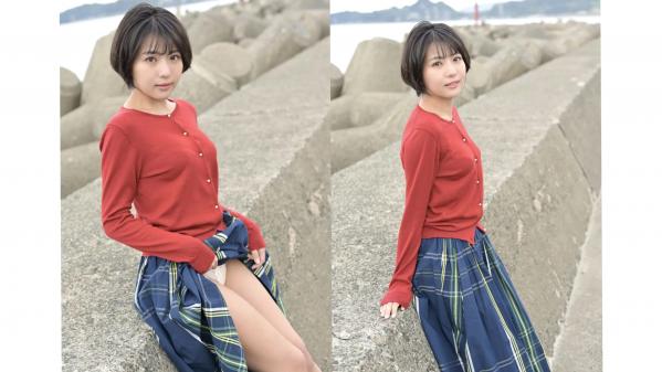    Exciting Girls 佐々木萌香数字写真集vol.1：短发日系纯欲私房，红衣蕾丝诱惑写真第12张图片