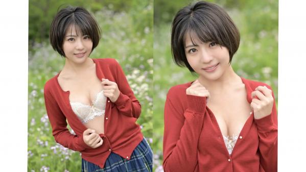    Exciting Girls 佐々木萌香数字写真集vol.1：短发日系纯欲私房，红衣蕾丝诱惑写真第18张图片