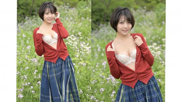    Exciting Girls 佐々木萌香数字写真集vol.1：短发日系纯欲私房，红衣蕾丝诱惑写真第19张图片