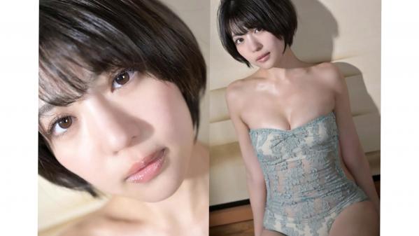    Exciting Girls 佐々木萌香数字写真集vol.1：短发日系纯欲私房，红衣蕾丝诱惑写真第38张图片