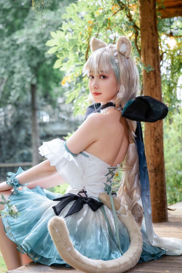    《年年Nnian-琳妮特》森林系猫娘cos白嫩写真，梦幻户外花园女神诱惑撩人私房大片第6张图片