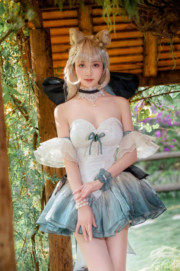    《年年Nnian-琳妮特》森林系猫娘cos白嫩写真，梦幻户外花园女神诱惑撩人私房大片第11张图片