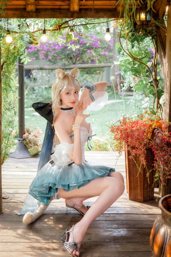    《年年Nnian-琳妮特》森林系猫娘cos白嫩写真，梦幻户外花园女神诱惑撩人私房大片第15张图片