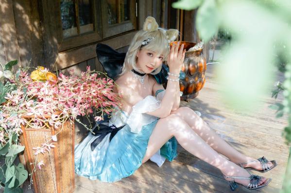    《年年Nnian-琳妮特》森林系猫娘cos白嫩写真，梦幻户外花园女神诱惑撩人私房大片第36张图片