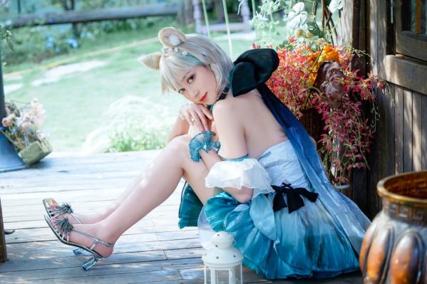    《年年Nnian-琳妮特》森林系猫娘cos白嫩写真，梦幻户外花园女神诱惑撩人私房大片第42张图片