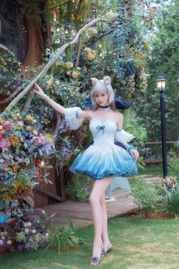    《年年Nnian-琳妮特》森林系猫娘cos白嫩写真，梦幻户外花园女神诱惑撩人私房大片第44张图片