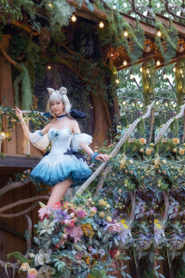    《年年Nnian-琳妮特》森林系猫娘cos白嫩写真，梦幻户外花园女神诱惑撩人私房大片第46张图片