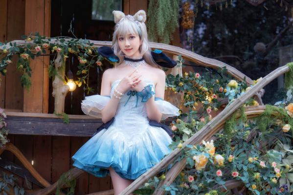    《年年Nnian-琳妮特》森林系猫娘cos白嫩写真，梦幻户外花园女神诱惑撩人私房大片第48张图片