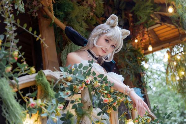    《年年Nnian-琳妮特》森林系猫娘cos白嫩写真，梦幻户外花园女神诱惑撩人私房大片第51张图片