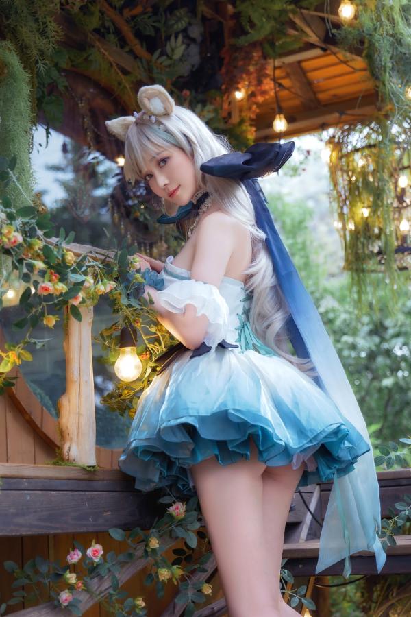    《年年Nnian-琳妮特》森林系猫娘cos白嫩写真，梦幻户外花园女神诱惑撩人私房大片第60张图片