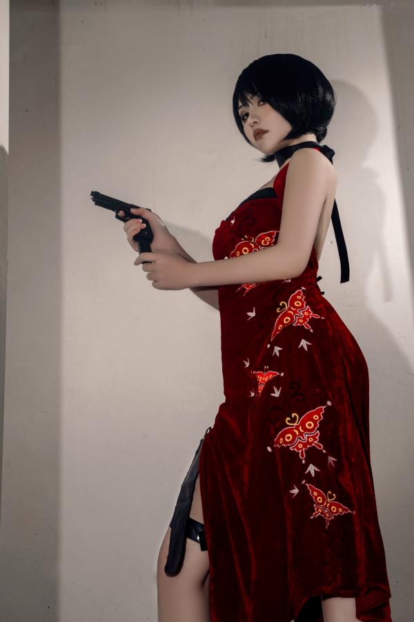    爆机少女喵小吉-生化危机艾达王cosplay私房大尺度写真，冷艳诱惑角色扮演第3张图片