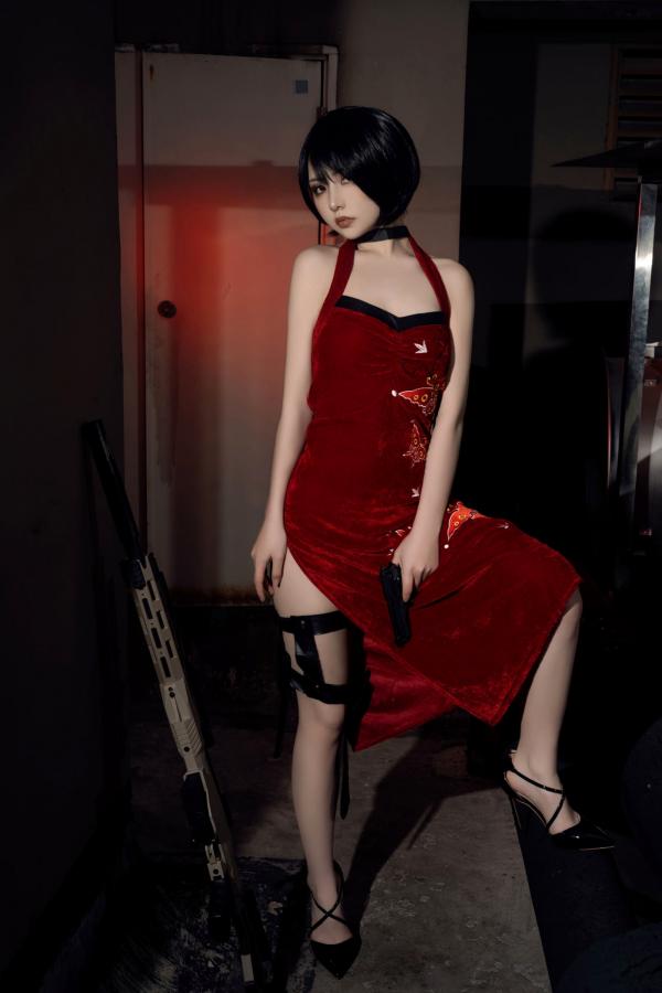    爆机少女喵小吉-生化危机艾达王cosplay私房大尺度写真，冷艳诱惑角色扮演第9张图片