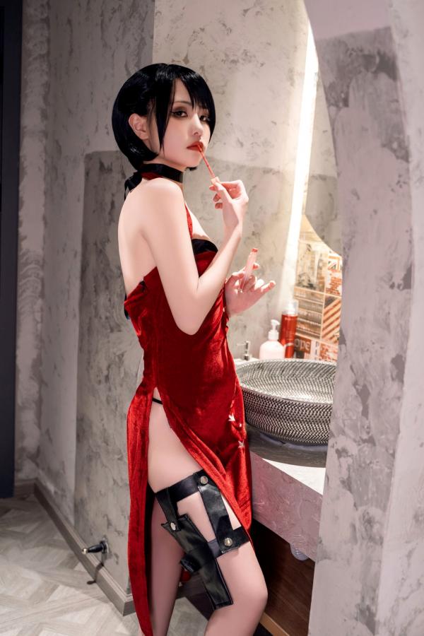    爆机少女喵小吉-生化危机艾达王cosplay私房大尺度写真，冷艳诱惑角色扮演第20张图片