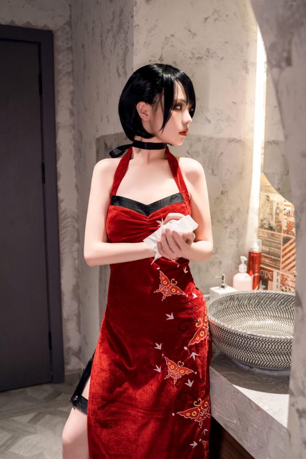    爆机少女喵小吉-生化危机艾达王cosplay私房大尺度写真，冷艳诱惑角色扮演第22张图片