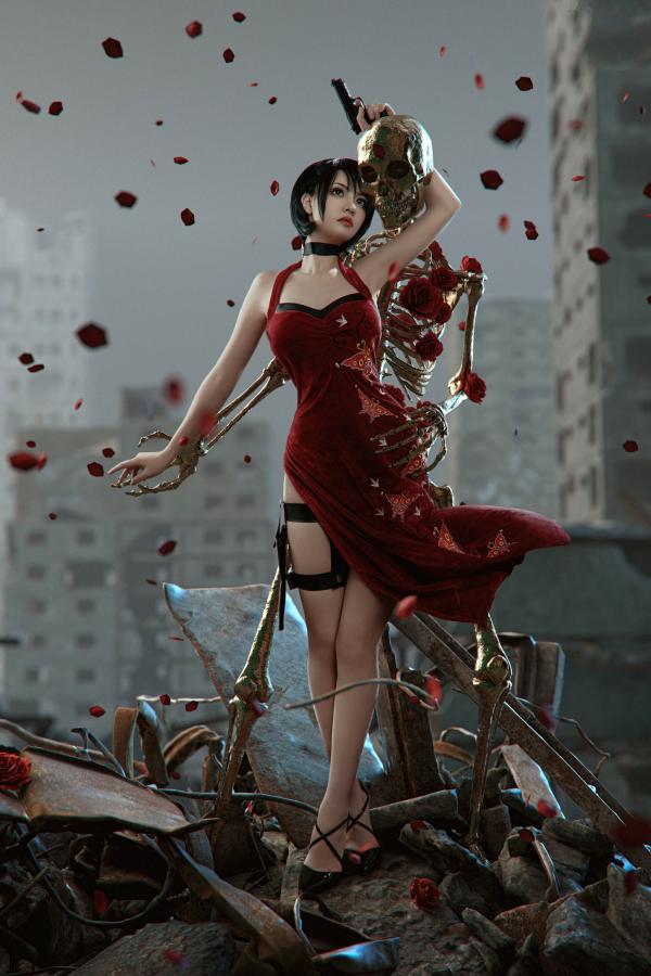    爆机少女喵小吉-生化危机艾达王cosplay私房大尺度写真，冷艳诱惑角色扮演第83张图片