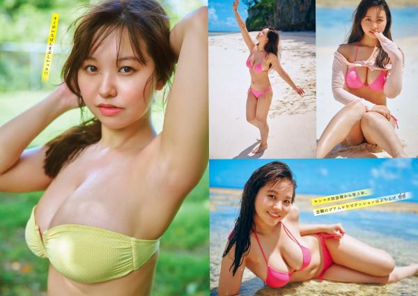    [Young Magazine] 2024 No.38 本郷柚巴，夏日元气比基尼写真，傲人美胸尽显诱惑魅力第3张图片
