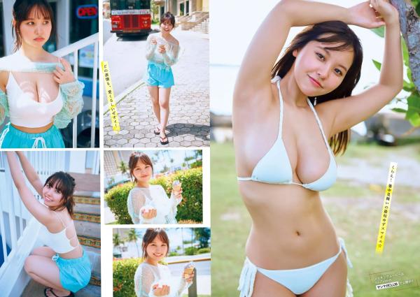    [Young Magazine] 2024 No.38 本郷柚巴，夏日元气比基尼写真，傲人美胸尽显诱惑魅力第4张图片