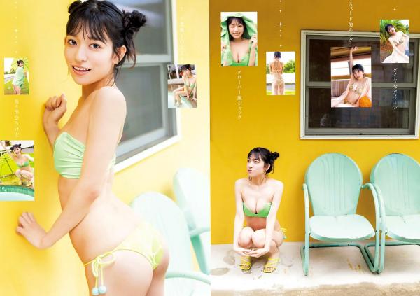    [Weekly Young Jump] 2024 No.38 王林、こばしり。、森园ゆうか夏日清凉写真，比基尼泳装与自然风光，清新治愈度假感第16张图片
