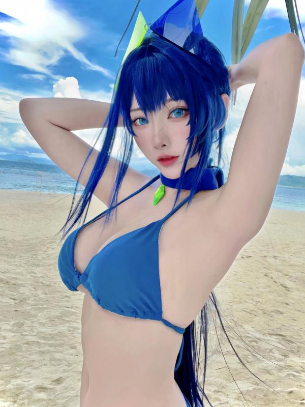    宫本桜 - 新泽西泳装比基尼海滩写真，性感角色扮演，尽显傲人身材与清凉诱惑第9张图片
