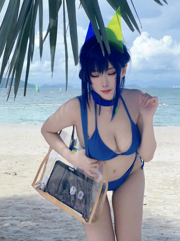    宫本桜 - 新泽西泳装比基尼海滩写真，性感角色扮演，尽显傲人身材与清凉诱惑第12张图片