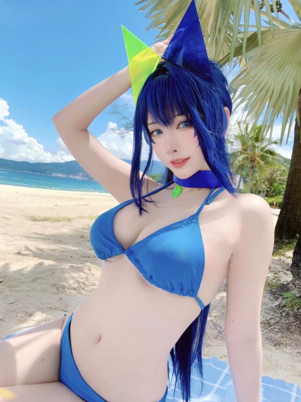    宫本桜 - 新泽西泳装比基尼海滩写真，性感角色扮演，尽显傲人身材与清凉诱惑第17张图片