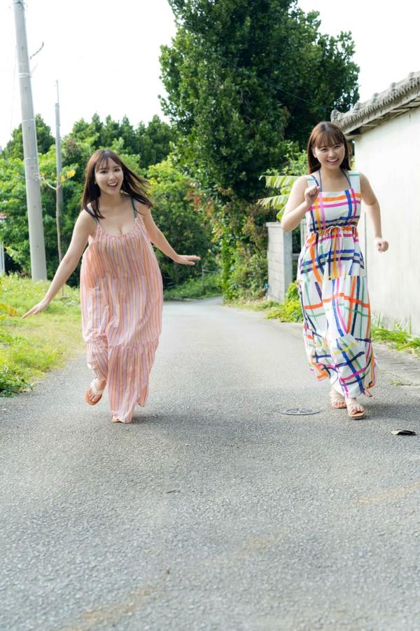    《ヤンマガアザーっす！沢口愛華 本郷柚巴》比基尼内衣写真，甜美少女沙滩度假与私房居家风格，青春活力与性感诱惑并存的极致视觉享受第2张图片