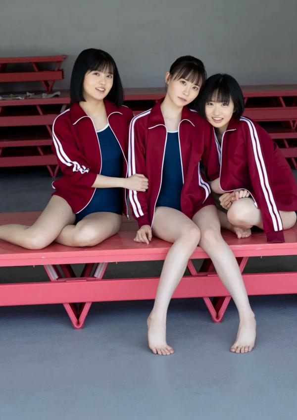    かすみ草とステラ 有岡ちひろ_小柴美羽_比賀ハル写真集 『 複雑な関係 』 校园泳装比基尼清纯甜美青春写真第3张图片