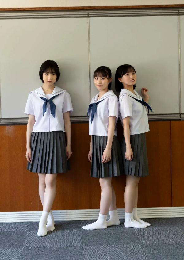    かすみ草とステラ 有岡ちひろ_小柴美羽_比賀ハル写真集 『 複雑な関係 』 校园泳装比基尼清纯甜美青春写真第34张图片