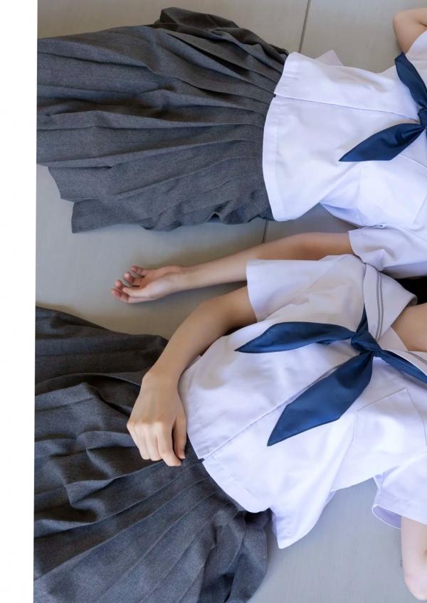    かすみ草とステラ 有岡ちひろ_小柴美羽_比賀ハル写真集 『 複雑な関係 』 校园泳装比基尼清纯甜美青春写真第37张图片