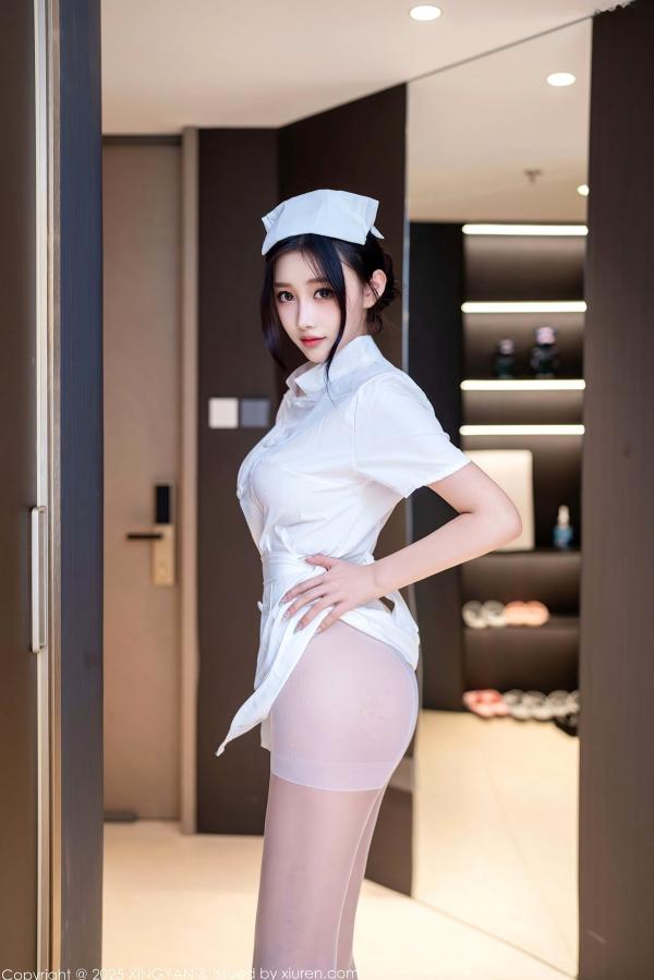    星颜社XingYan-木森vita白色护士诱惑私房照-性感制服控福利-大尺度绝美曲线-2025.07.01第6张图片