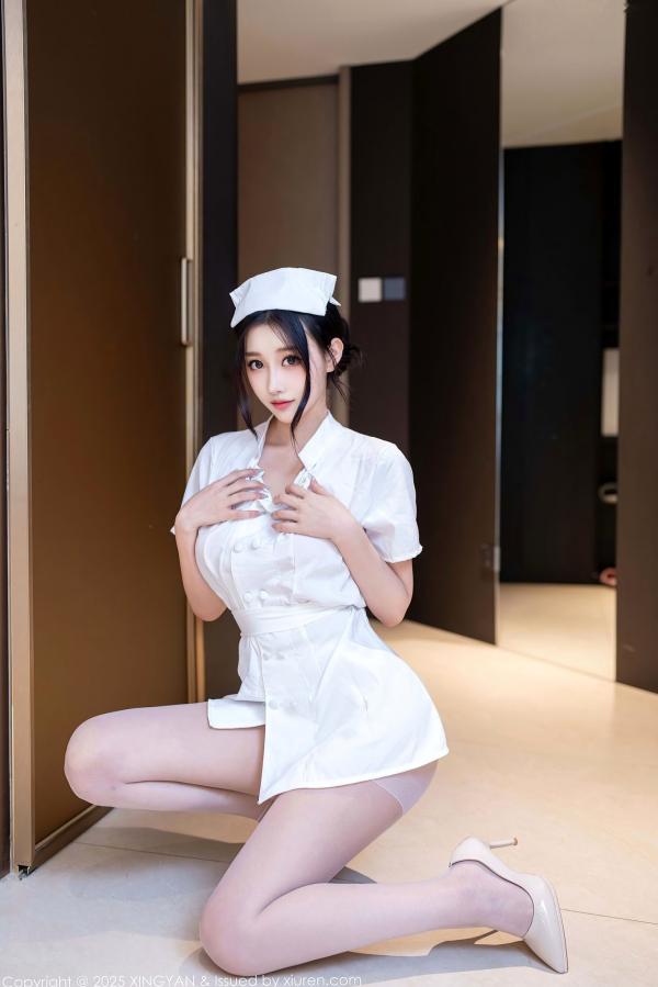    星颜社XingYan-木森vita白色护士诱惑私房照-性感制服控福利-大尺度绝美曲线-2025.07.01第10张图片