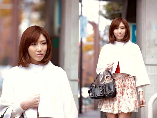    朱音ゆい - Classical X ギリ見せ：日系杂志风街拍与绝美私房照，旗袍诱惑与比基尼大胆演绎第2张图片