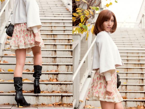    朱音ゆい - Classical X ギリ見せ：日系杂志风街拍与绝美私房照，旗袍诱惑与比基尼大胆演绎第5张图片