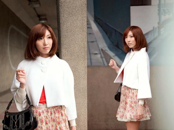    朱音ゆい - Classical X ギリ見せ：日系杂志风街拍与绝美私房照，旗袍诱惑与比基尼大胆演绎第12张图片