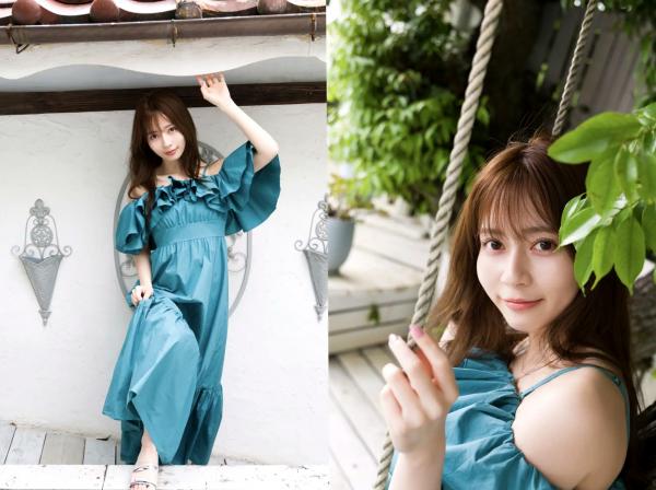    水瀬さらら - ICONIC：清新露肩长裙写真，日系氧气女神甜美气质大赏第3张图片