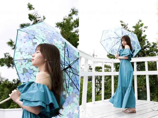    水瀬さらら - ICONIC：清新露肩长裙写真，日系氧气女神甜美气质大赏第4张图片