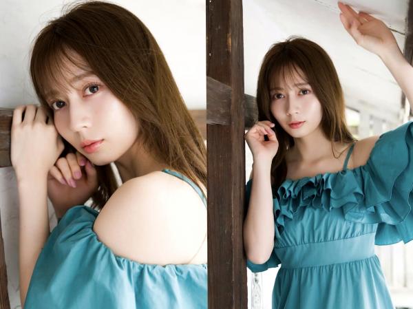    水瀬さらら - ICONIC：清新露肩长裙写真，日系氧气女神甜美气质大赏第5张图片