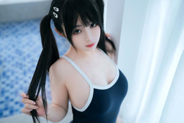桜井宁宁 樱井宁宁  《桜井宁宁-059-青春双马尾少女泳池私房写真，性感白丝死库水诱惑》第73张图片