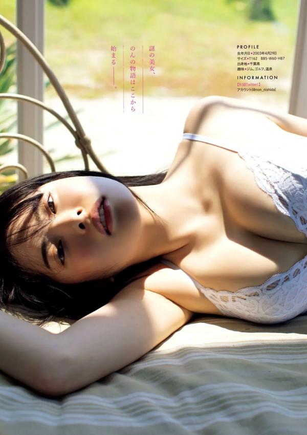    [Young Magazine] 2024 No.36-37 西田のん领衔，Miss Magazine 2023泳装写真与篠崎心兔女郎角色扮演大赏第15张图片