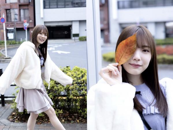    石川澪 - かわちすぎる恋人：清纯治愈女友风街拍，白色软糯毛茸外套与居家生活造型，尽显初恋心动感第7张图片