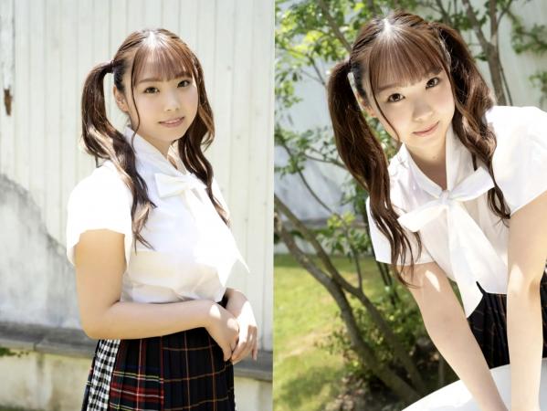    清原みゆう - 童颜巨乳双马尾造型，解锁极致诱惑私房照，白衬衫与格纹裙尽显白嫩美肌与傲人曲线第2张图片