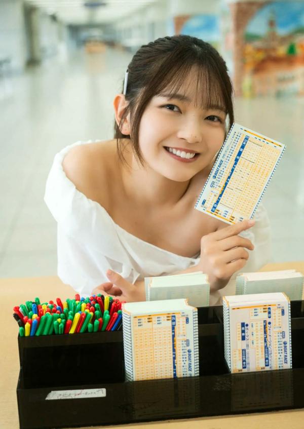   福留光帆 - 正直、カワイイ！邻家女孩清纯泳装写真，元气满满的治愈系甜心大片第3张图片