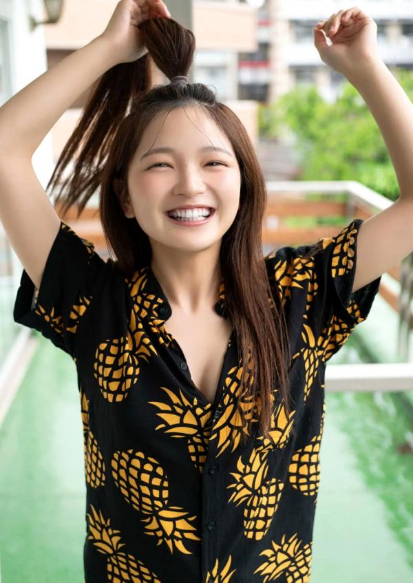    福留光帆 - 正直、カワイイ！邻家女孩清纯泳装写真，元气满满的治愈系甜心大片第15张图片