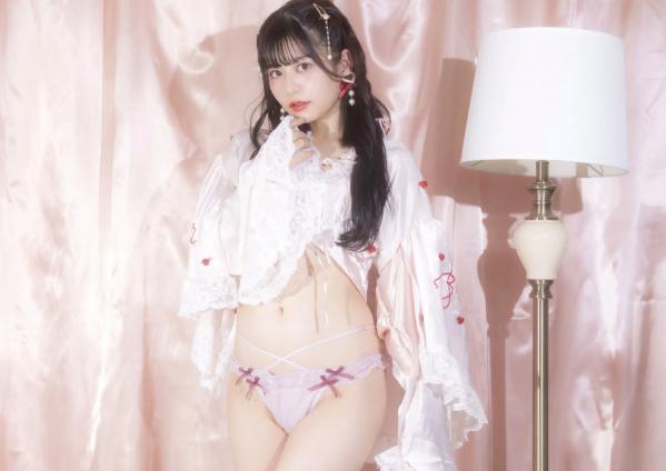    月足天音 - amane 粉色系梦幻内衣私房照，天使角色扮演，清纯甜美与性感魅力交织的日系唯美写真第34张图片