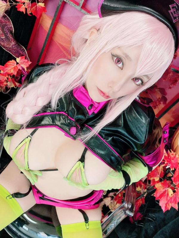    (Cosplay)[HERESY] Ringo Mitsuki 林檎蜜紀：万圣节暗黑护士超大尺度角色扮演诱惑写真第8张图片