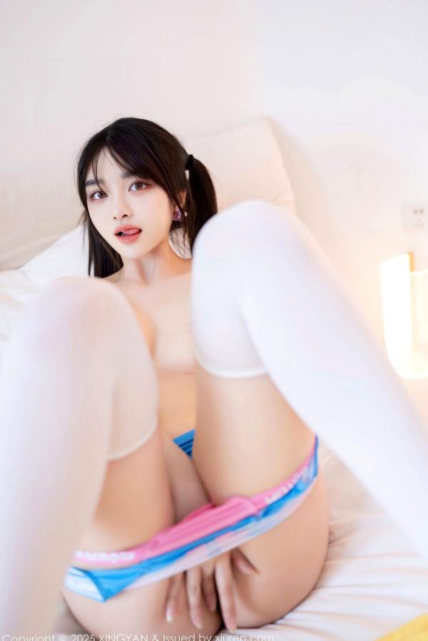    XingYan星颜社-347-白露lulu-蓝色死库水紧身衣私房写真-极致性感大尺度角色扮演美腿尤物-2025.05.15第60张图片